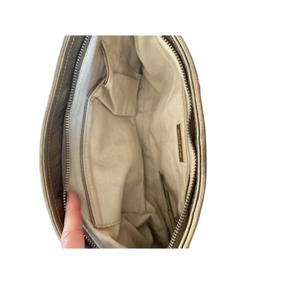 David Charles Metallic Silver Clutch Handbag - Picture 6 of 6